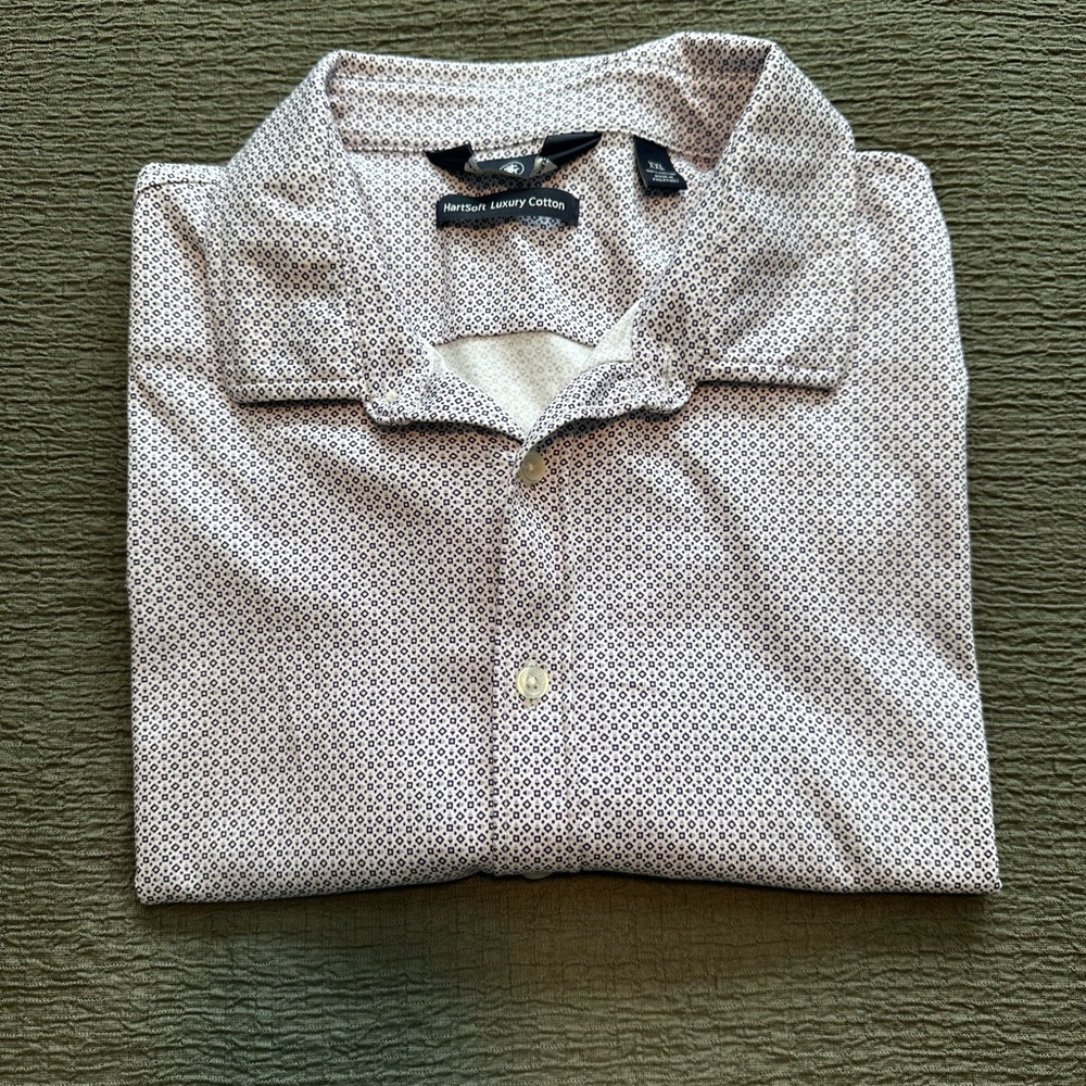 Hart Schaffner Marx luxury cotton button down shirt